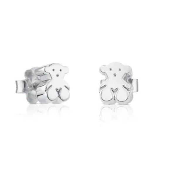 New! TOUS Sweet Dolls earrings in sterling silver. Size: 0.7 cm. MOTIF - Picture 1 of 4